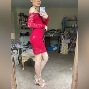 Long Sleeve Lace Bodycon Dress